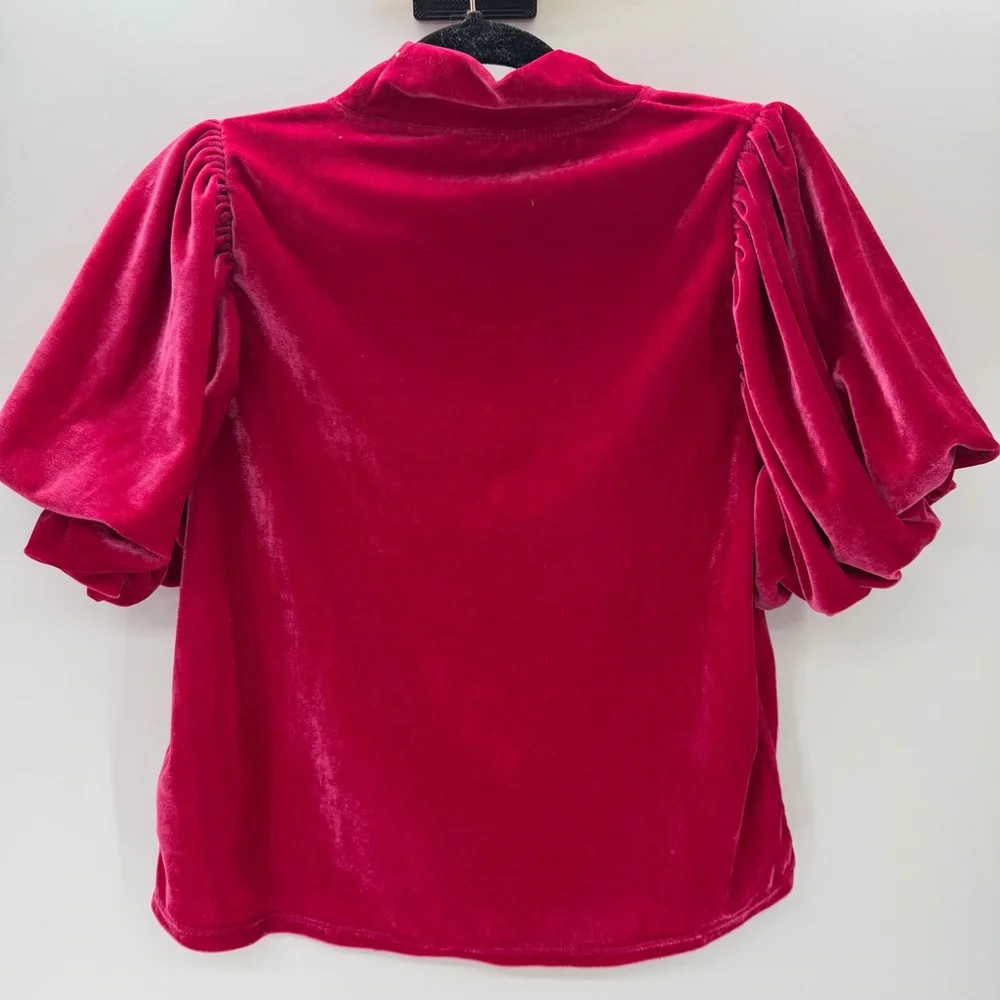 Free People Claudia Velvet Top XS